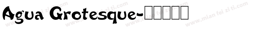 Agua Grotesque字体转换